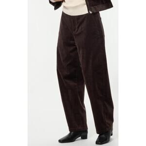 Uniqlo Corduroy Barrel Pants in Dark Brown (Women's L)